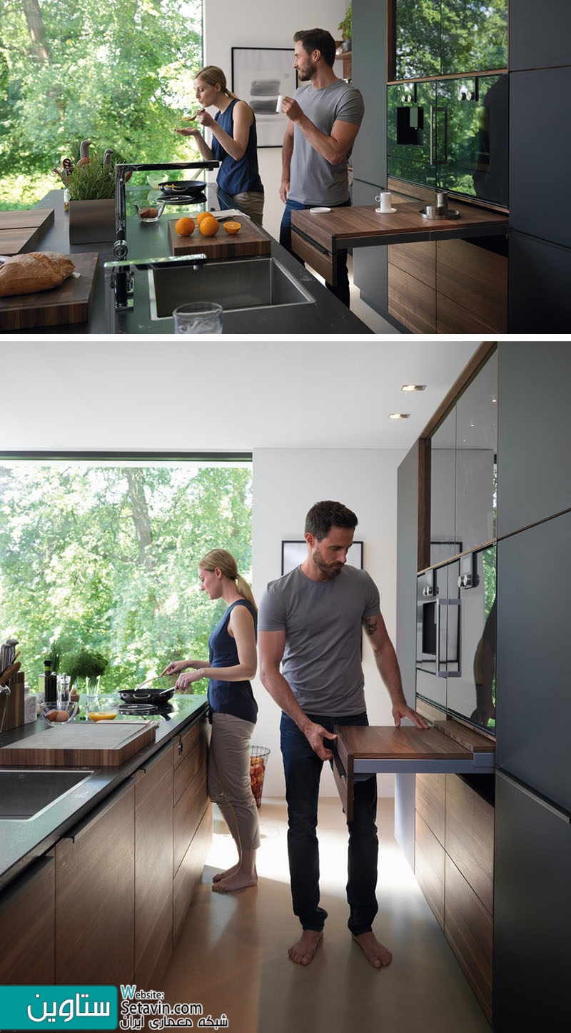 ایده های طراحی آشپزخانه - صفحات کشویی