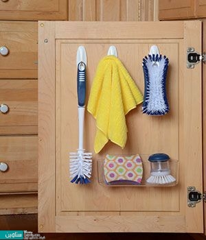 راهکارهایی برای سازماندهی مفید کابینت زیر سینک ظرفشویی