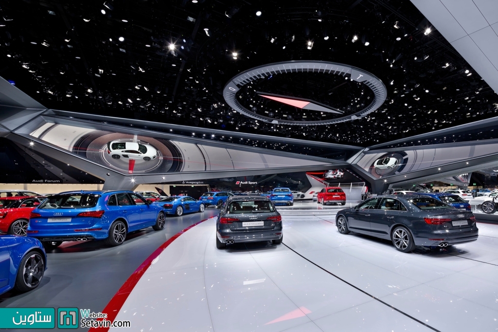 غرفه نمایشگاهی , Audi ,نمایشگاه خودرو فرانکفورت ، SCHMIDHUBER , آلمان , نمایشگاه , خودرو , فرانکفورت , Showroom , Audi Motor Show 2015 , نمایشگاه خودرو , ستاوین , پروژه های معماری