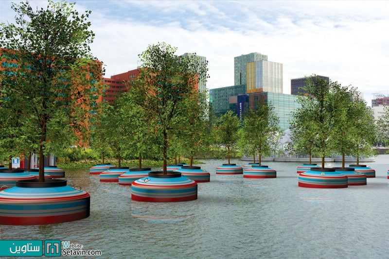 ایجاد جنگل شناور در شهر روتردام