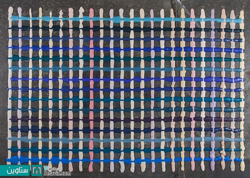 تابلو فرشهایی  با استفاده از فوم مایع رنگی