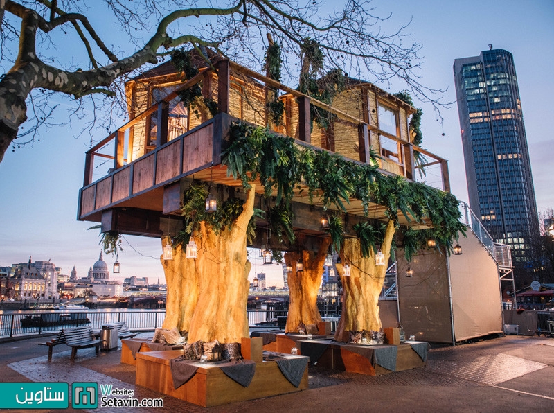 خانه درختی الهام گرفته از سبک آفریقایی در لندن