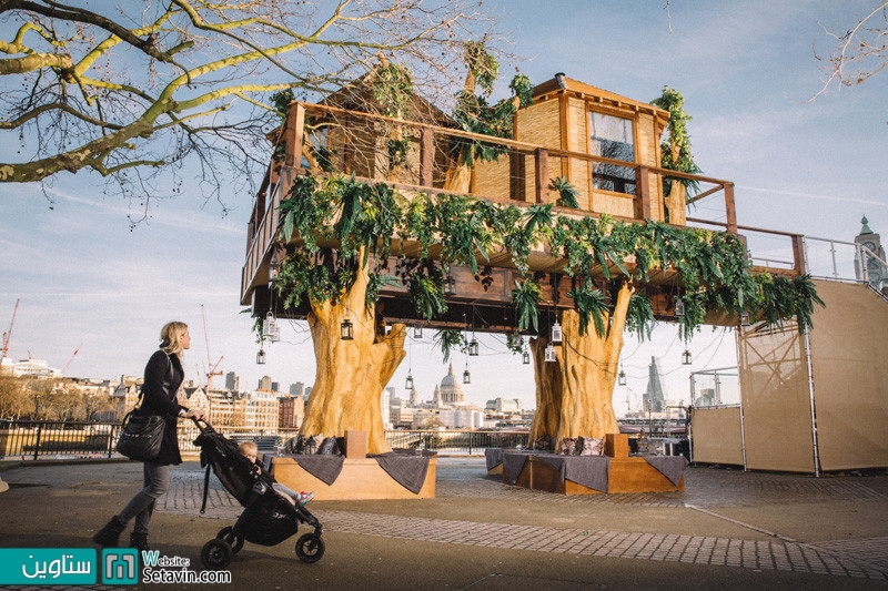 خانه درختی الهام گرفته از سبک آفریقایی در لندن