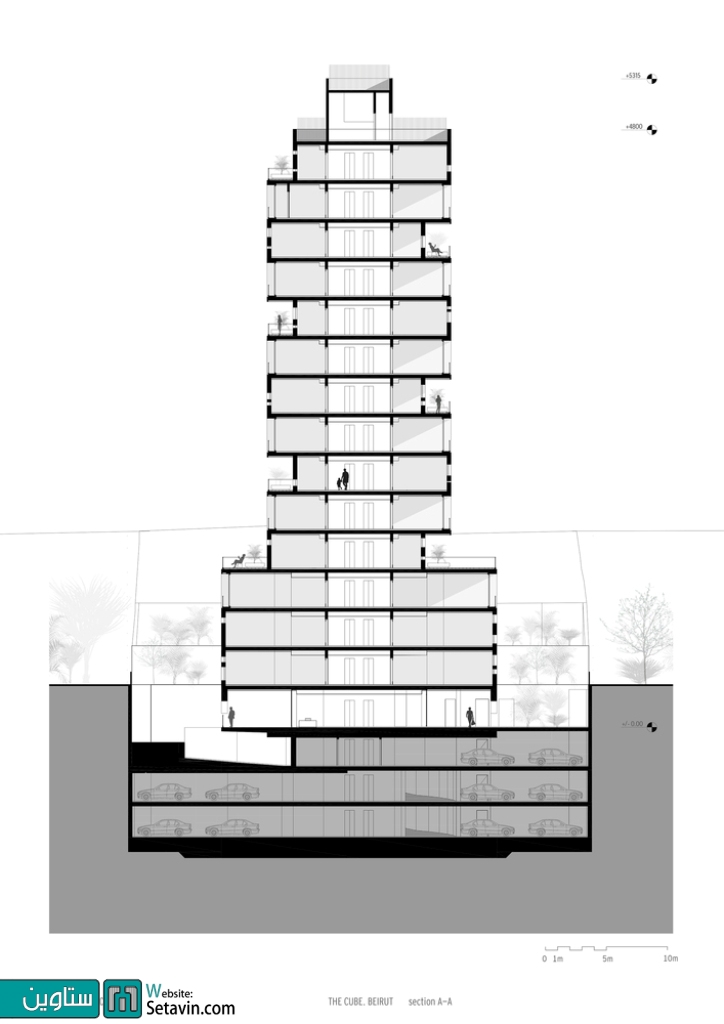 برج Cube , تیم طراحی معماری , Orange , لبنان , Architects , The Cube , Lebanon , residential tower , برج مسکونی , طراحی معماری , طراحی برج , معماری برج