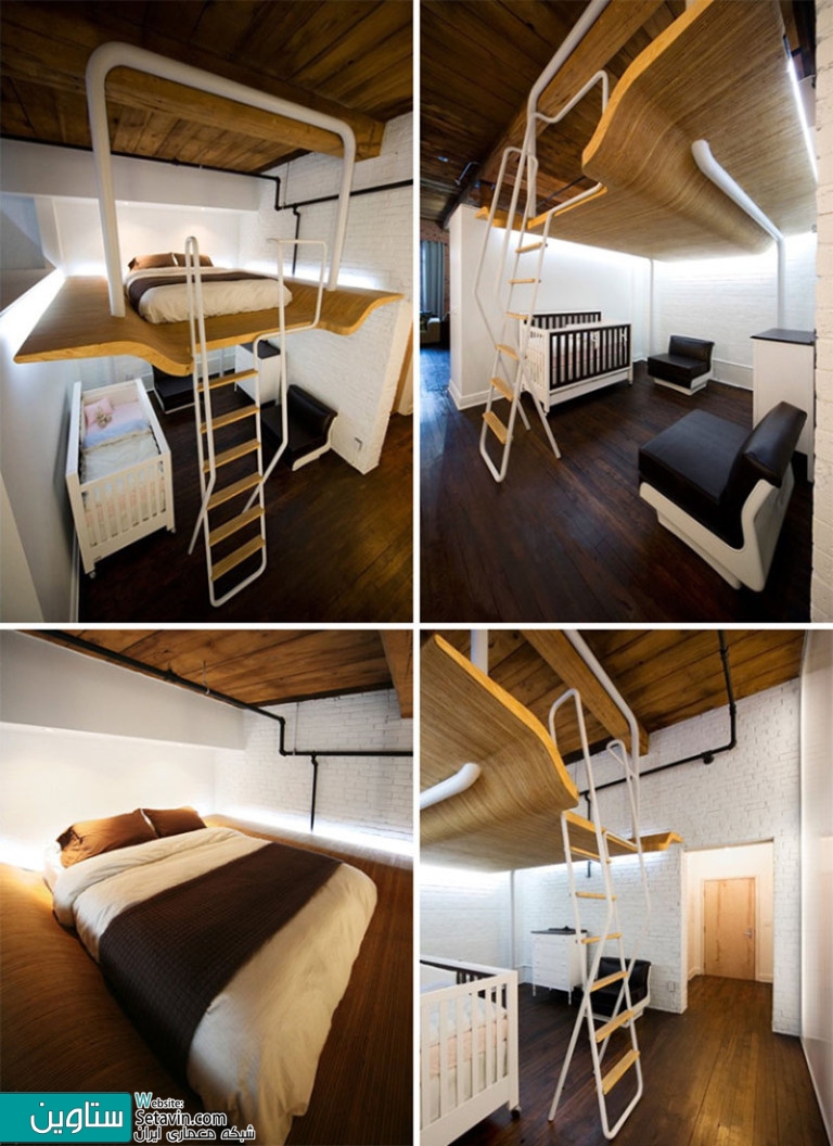 تختخواب های طراحی شده برای اتاقهای کوچک