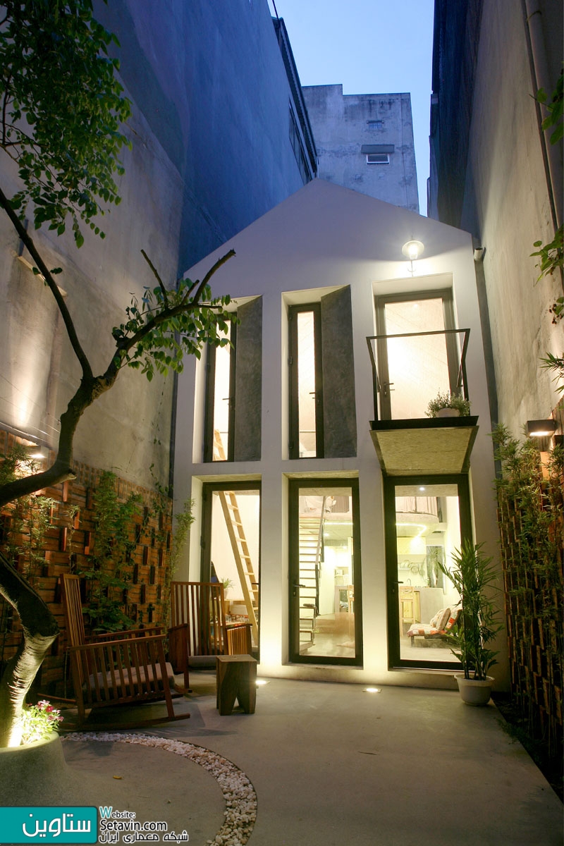 طراحی داخلی حیاط خانه ای در ویتنام