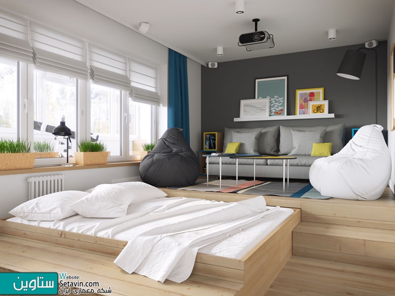 راه حلی هوشمندانه برای طراحی تخت خواب در آپارتمانهای کوچک