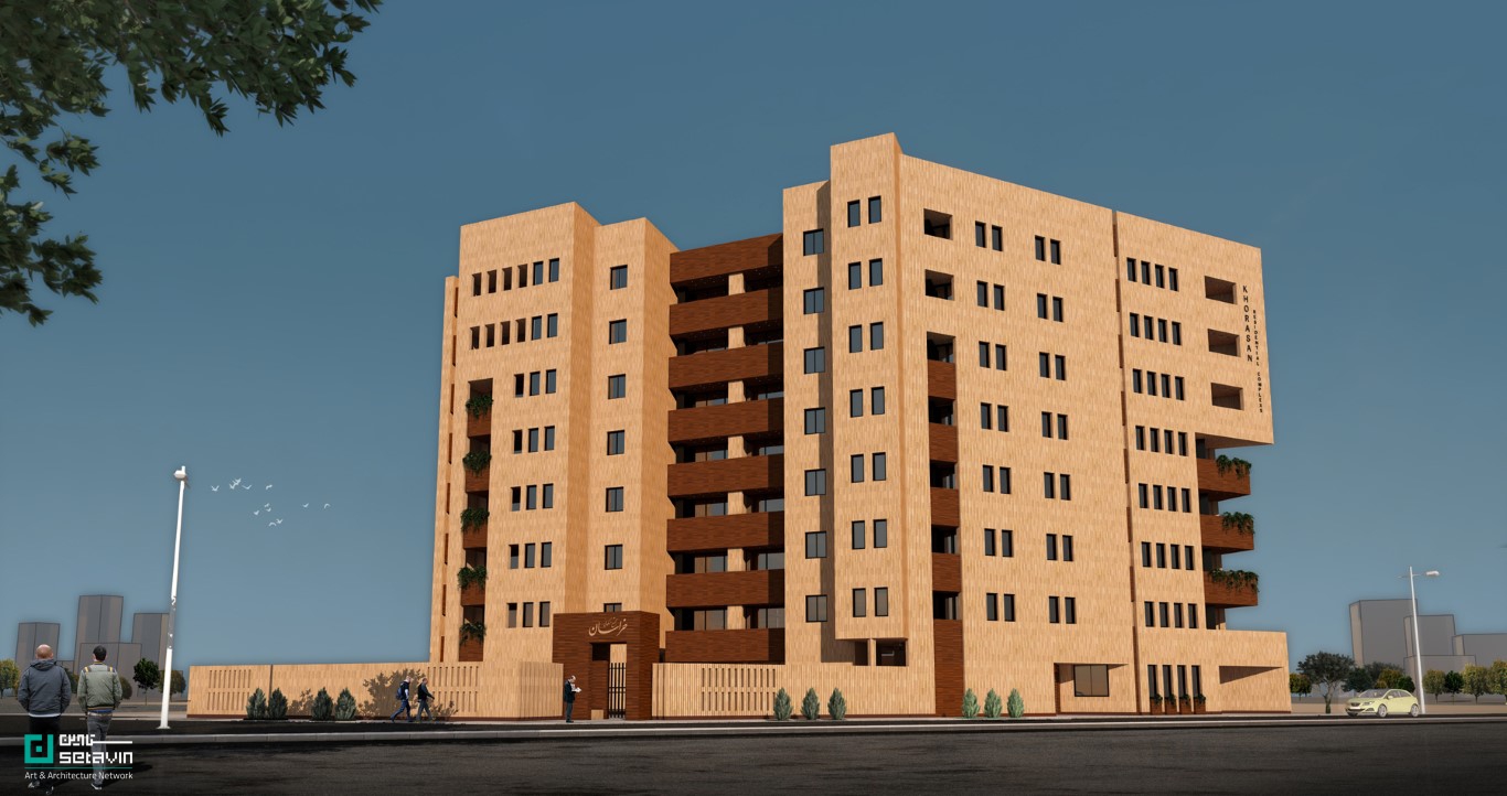 تحلیل معماری مجتمع مسکونی تعاونی مسکن کارکنان روزنامه خراسان؛ رویکردی عقلانی در سازماندهی ۴۲ واحد ۹۰ متری با نور طبیعی، همسانی فضایی و مصالح اقتصادی.