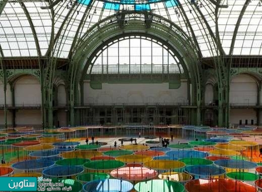 هنرمند فرانسوی , کاخ بزرگ پاریس , پاریس , دنیل بورن ,  نور خورشید , سقف گنبدی , فرانسه