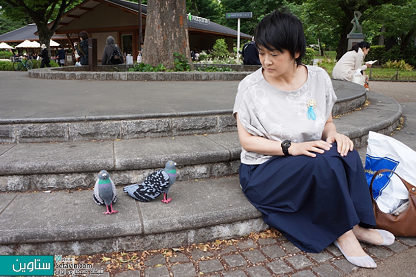 کفش هایی به شکل کبوتر در هماهنگی با حیات وحش پارک ایونو توکیو