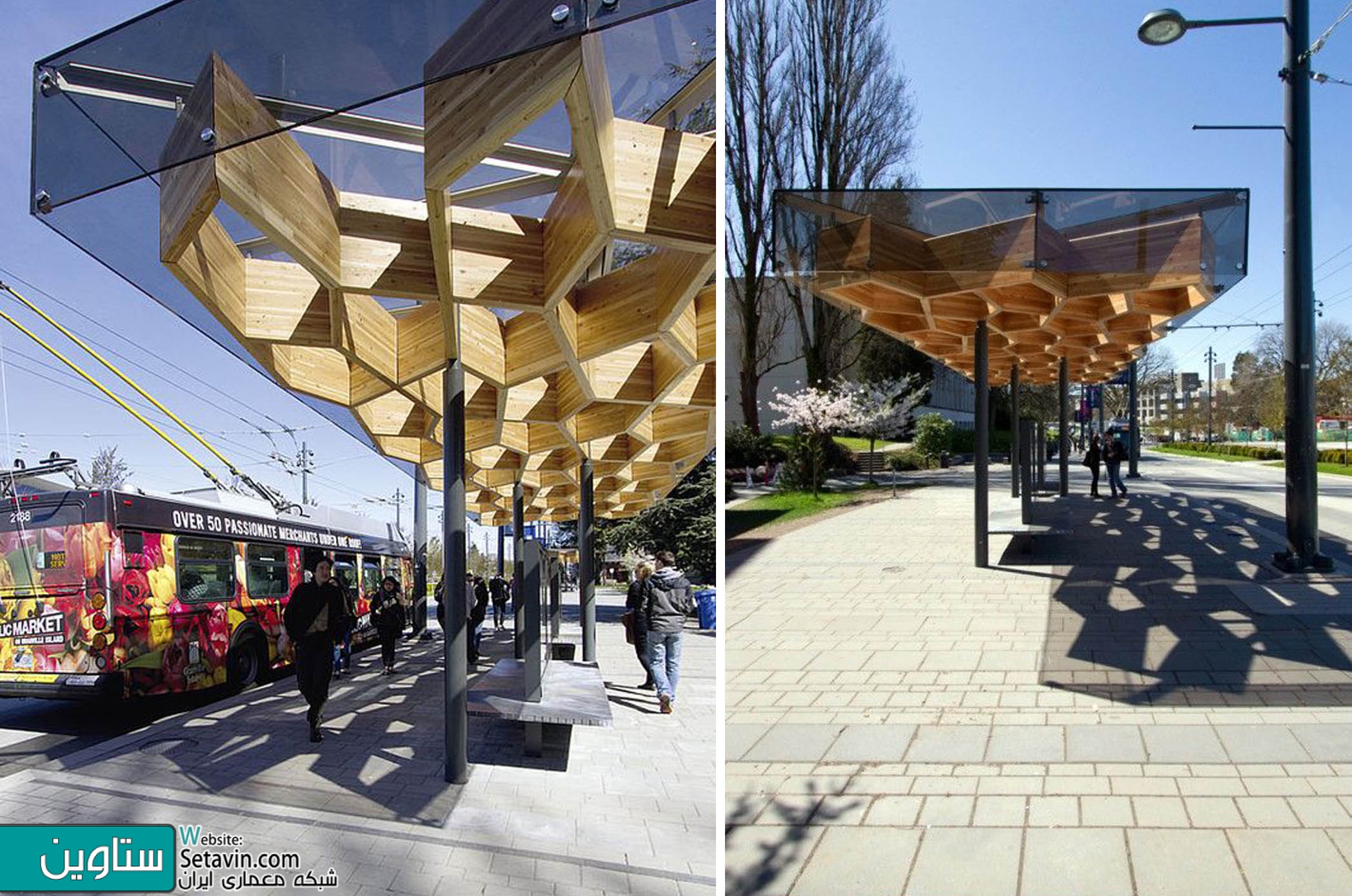 طراحی ایستگاه اتوبوس شهری