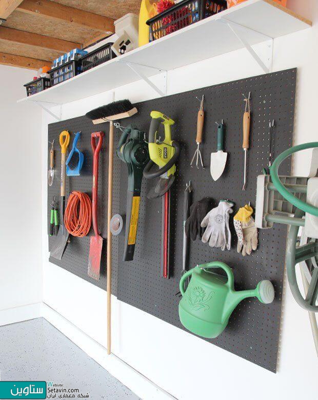 34 روش ساده و کارآمد برای سازماندهی ابزارها در فضای داخلی گاراژ