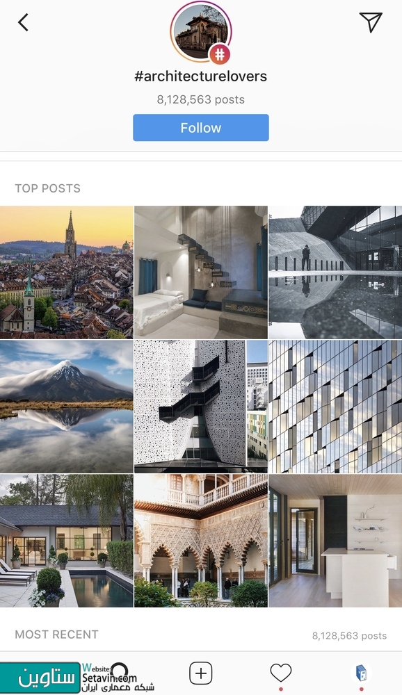 4 تا از بهترین هشتگ های اینستاگرام برای معماران