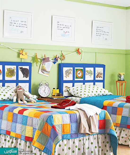 دادن جذابیت بیشتر به اتاق کودکان با سرتختهای رنگی و شاد