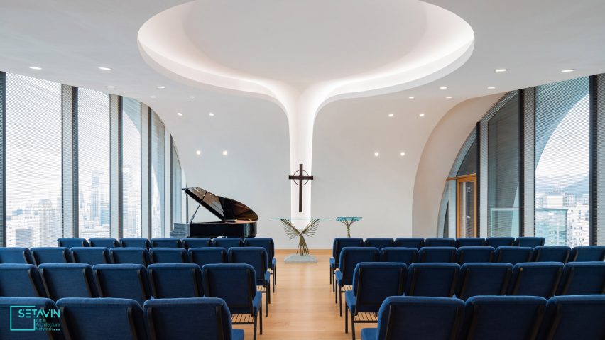 کلیسای آسمان خراش ،اثر تیم طراحی روکو ،هنگ کنگ