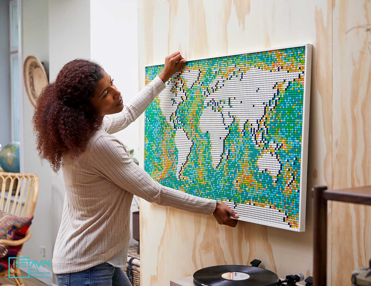 رونمایی شرکت LEGO از نقشه جهان،مجموعه ای با 11695 قطعه