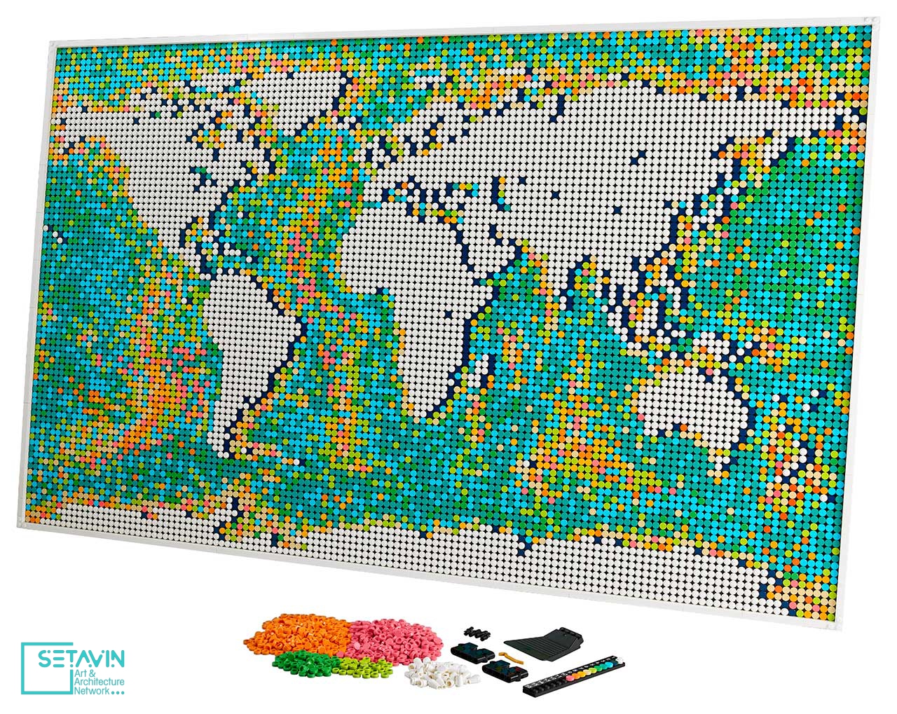 رونمایی شرکت LEGO از نقشه جهان،مجموعه ای با 11695 قطعه