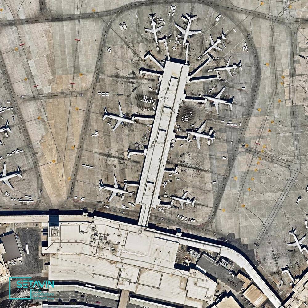 مقیاس شکست:دید به فرودگاهها از بالا