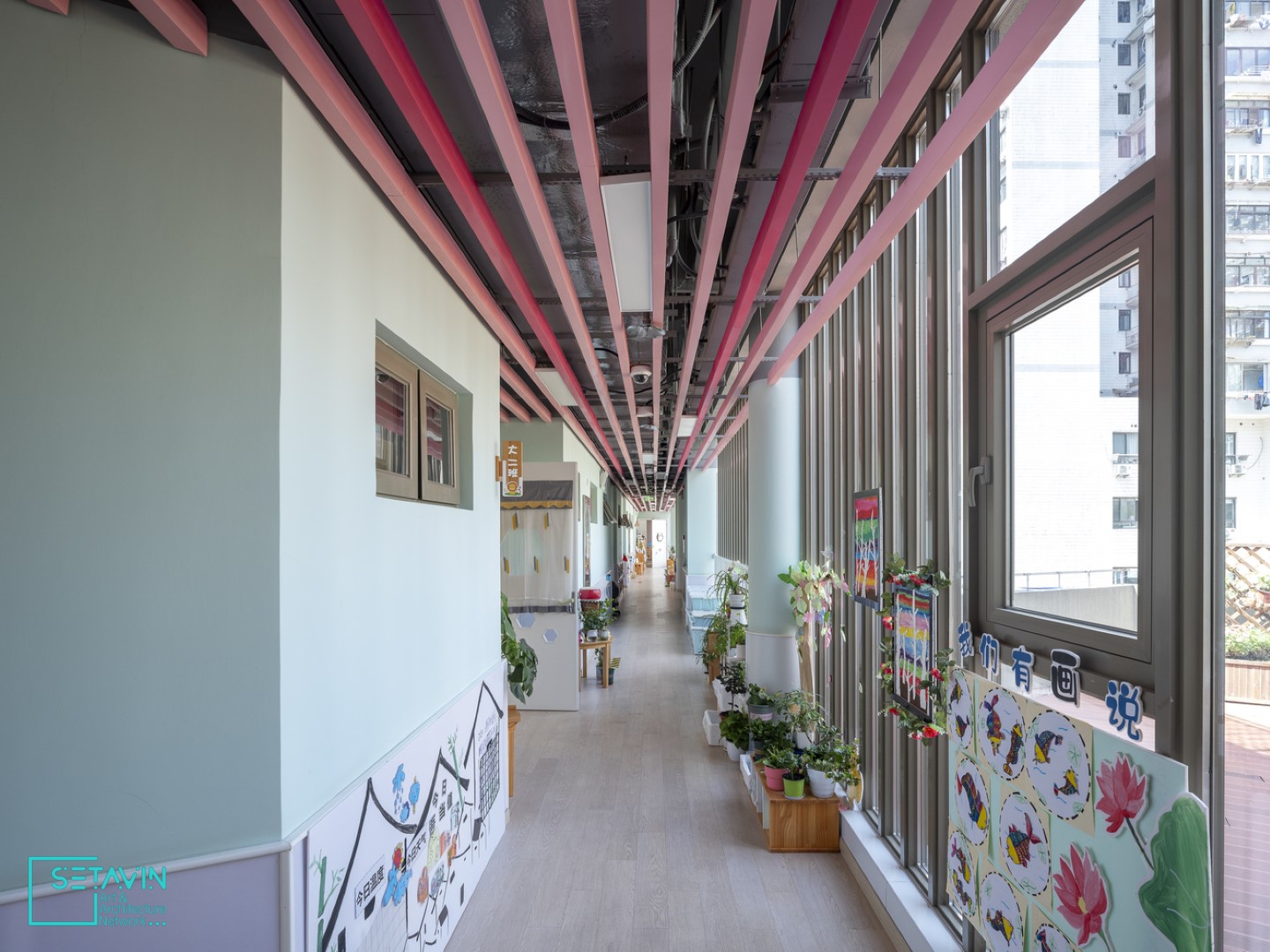 کودکستان , Jing an Yuyao Road , آتلیه معماری , Liu Yuyang Architects ، چین , مهد , مهدکودک , children , کودکان , Kindergarten , کودک , فضای بچه ها , architecture , معماری , school , مدرسه , محیط های آموزشی , childhood , کودکی ,