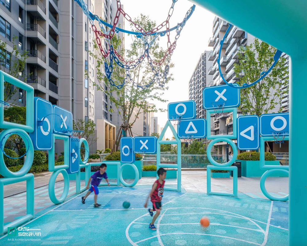 میدان روبیکس اثر استودیو 100architects:بازی، هندسه و نور در قلب فضای شهری