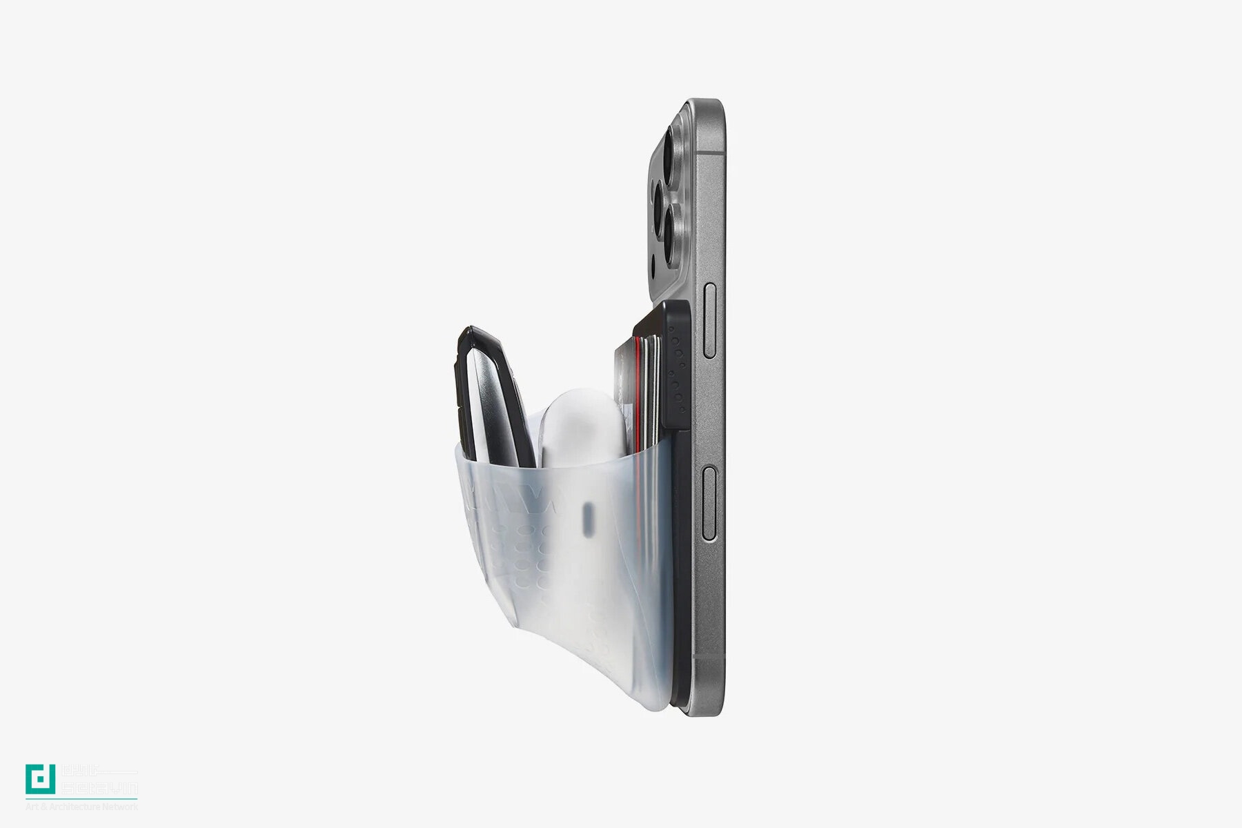 کیف مغناطیسی انعطاف‌پذیر MagSafe Flex Pouch برای حمل لوازم ضروری