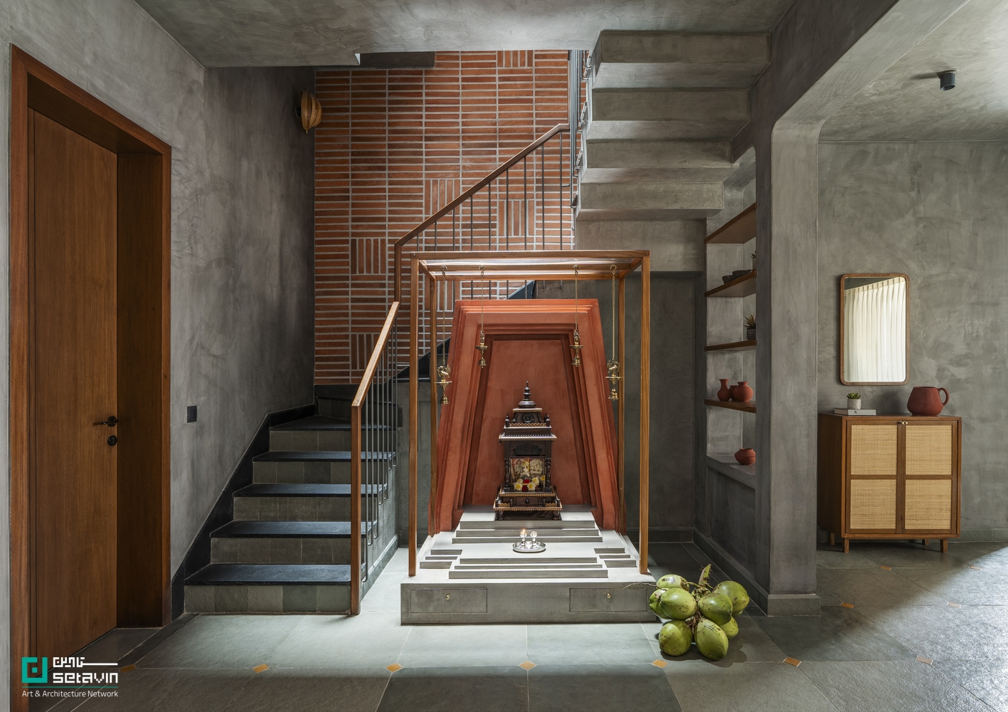 اقامتگاه واستاویه, Vaastavya Residence, آژانس فضایی, Space Agency, معماری مسکونی هند, معماران بنگلور, طراحی خانه عمودی, معماری معاصر, شبکه هنر و معماری ستاوین, معمار ارشد نیکیتا مالوده
