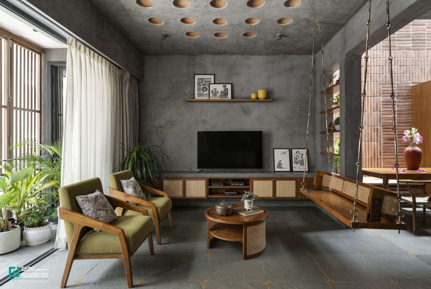 اقامتگاه واستاویه, Vaastavya Residence, آژانس فضایی, Space Agency, معماری مسکونی هند, معماران بنگلور, طراحی خانه عمودی, معماری معاصر, شبکه هنر و معماری ستاوین, معمار ارشد نیکیتا مالوده