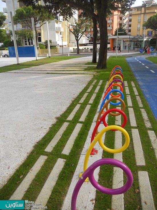ایده های خلاقانه در طراحی مبلمان شهری - ایستگاه دوچرخه