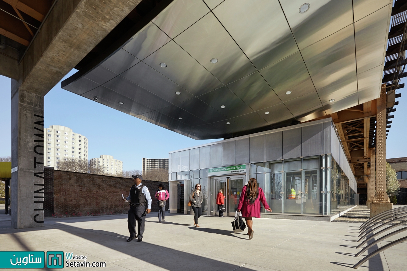 ایستگاه Cermak McCormick , اثر Ross Barney Architects , آمریکا
