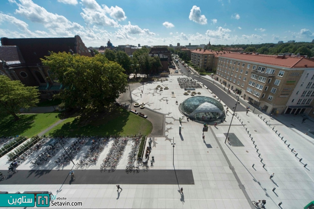 پلازا شهری , St Johannesplan & The Konsthall اثر White , سوئد , میدان