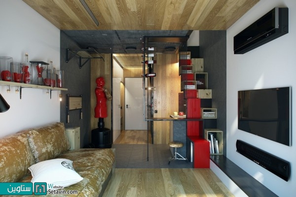 آپارتمان کوچک 18 متر مربعی،اثر 1-studio