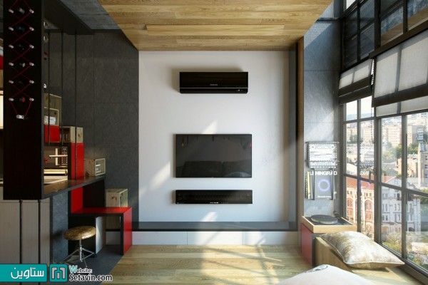 آپارتمان کوچک 18 متر مربعی،اثر 1-studio