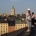 عکس - برگزاری تور پیاده بر روی بام ساختمانها در استکهلم