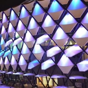 عکس - استادیوم Hazza Bin Zayed , اثر تیم طراحی Pattern Design , امارات متحده عربی