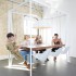عکس - میز با صندلی های تاب مانند (Swing Table) ، اثر تیم طراحی Duffy London