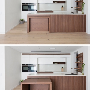 تصویر - طراحی میز غذاخوری مخفی در آشپزخانه - معماری