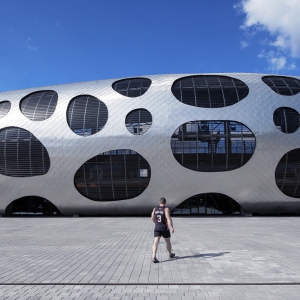 عکس - استادیوم فوتبال آرنا بوریسوف ( Arena Borisov ) , اثر تیم طراحی OFIS Architects , بلاروس 