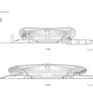 تصویر - مرکز ورزشی Greater Bay Area Sports Center ، اثر تیم معماری Zaha Hadid Architects ، چین - معماری