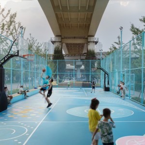 تصویر - پارک Happy Spot زیر خط Light Rail | طراحی VIASCAPE design | شانگهای، چین - معماری