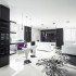 عکس - طراحی داخلی فضای مسکونی ، با استفاده از طیف های سیاه و سفید