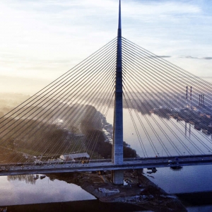 عکس - پل کابلی عظیم Ada , اثر تیم طراحی معماری Arhitektura d.o.o , صربستان