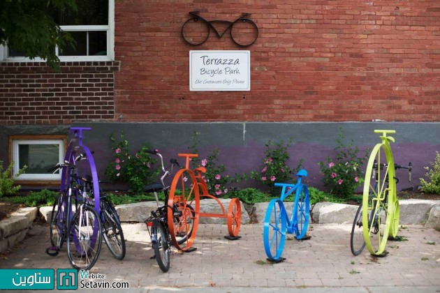 خلاقیت در طراحی  پارکینگ دوچرخه های شهری