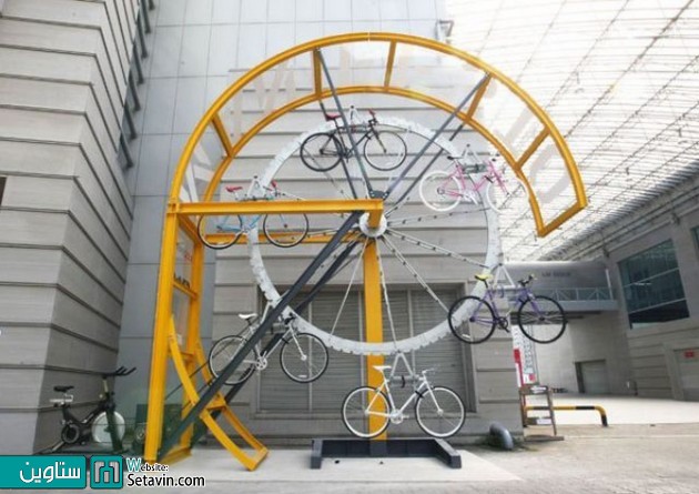 ایده های خلاقانه در طراحی  پارکینگ دوچرخه های شهری