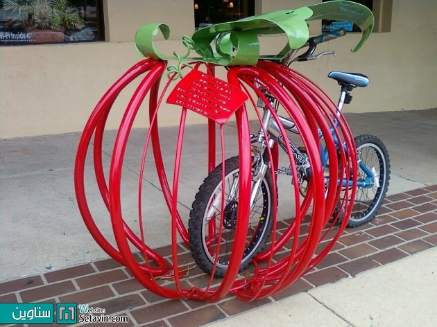 طراحی های جذاب و غیرمعمول پارکینگ دوچرخه های شهری