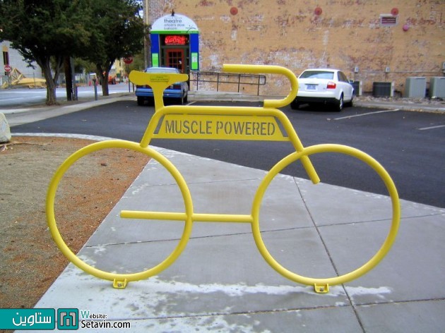 خلاقیت در طراحی  پارکینگ دوچرخه های شهری