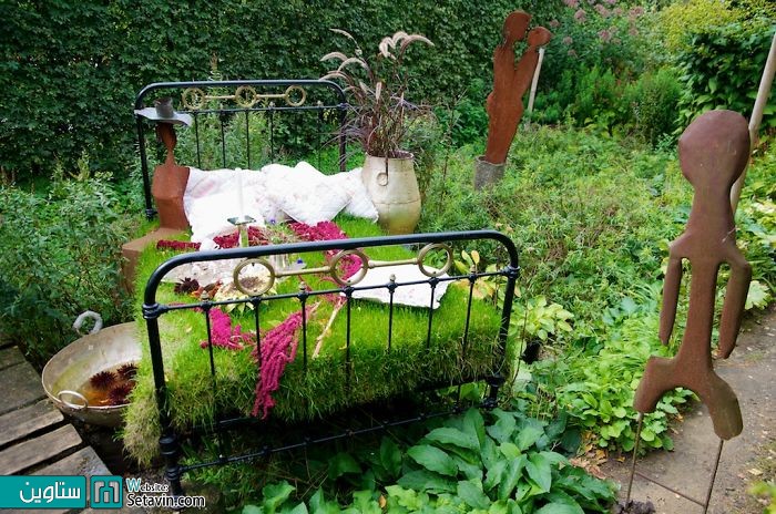 باغچه ای برروی تخت خواب