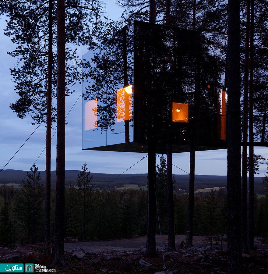 هتل درختی Mirrorcube در سوئد