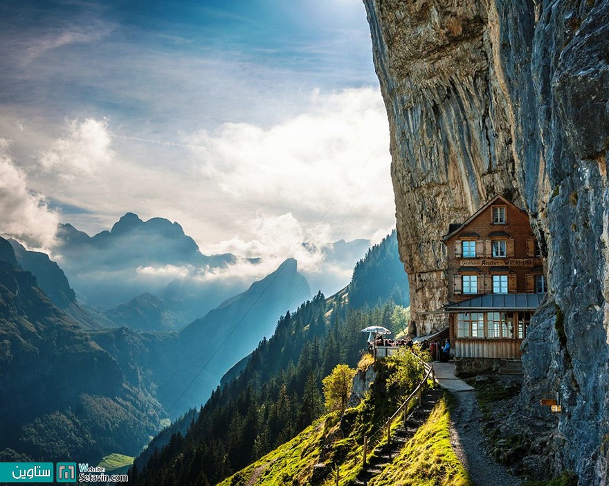 هتل صخره ای در سوئیس