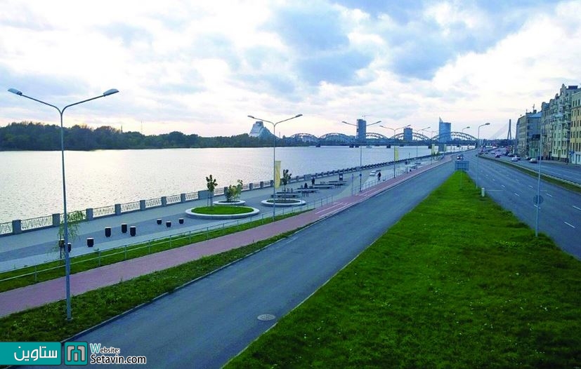 بازسازی تقاطع Spikeri و مسیر کنارآب Daugava در لتونی