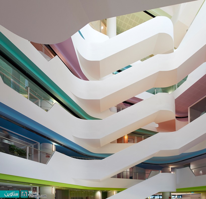 طراحی مجموعه پلکان ساختمان medibank در ملبورن استرالیا